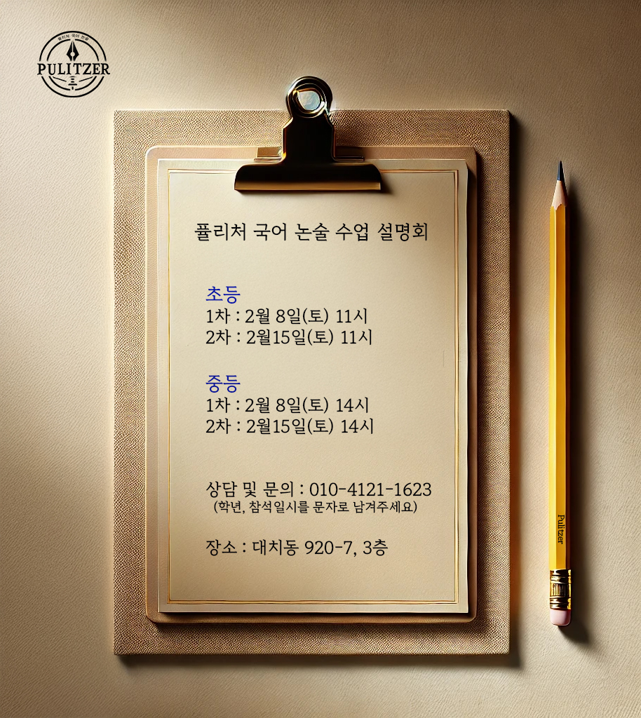 [중등-국어] [설명회 안내] 특목 자사고 합격을 위한 시사논술 / 중학 비문학*문학*문법 완벽 대비